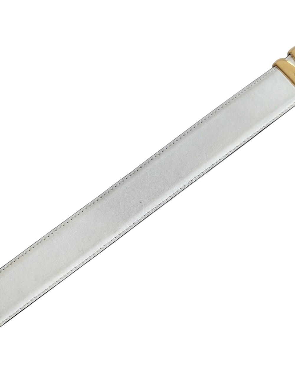 Moschino White Leather Logo Belt - Picture 5 of 11